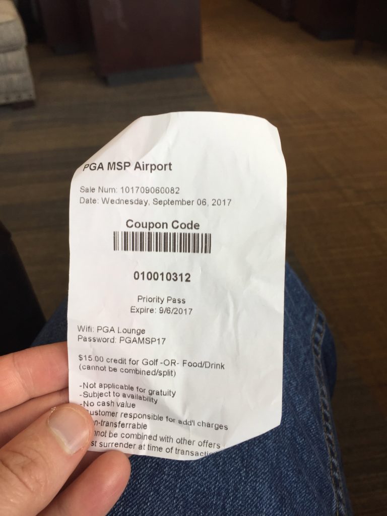 PGA Lounge MSP Airport