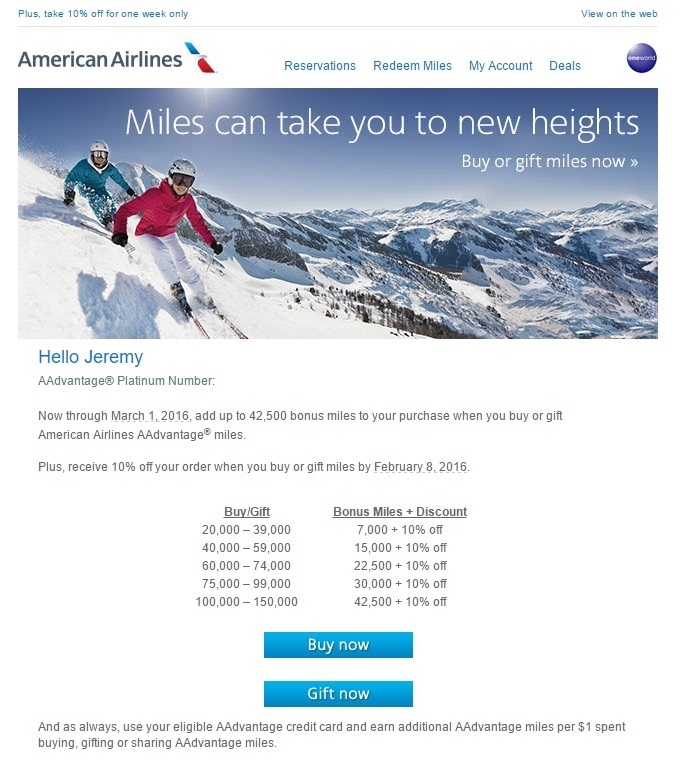 American Airlines Miles Sale – Should You Buy Miles?